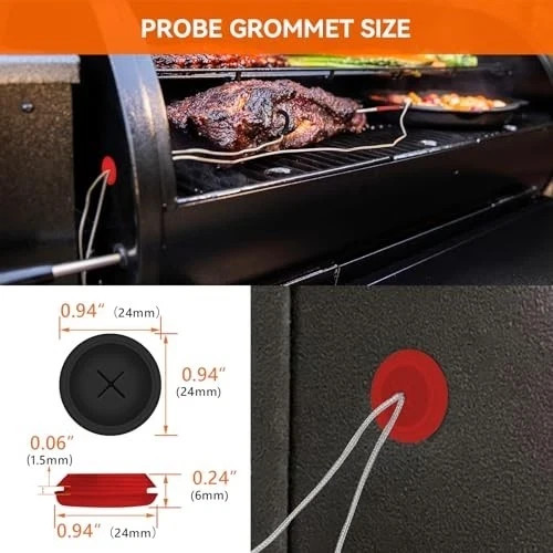 2-Pack Meat Thermometer Replacement for Pit Boss Pellet Grills and Smokers, 3.5. gallery