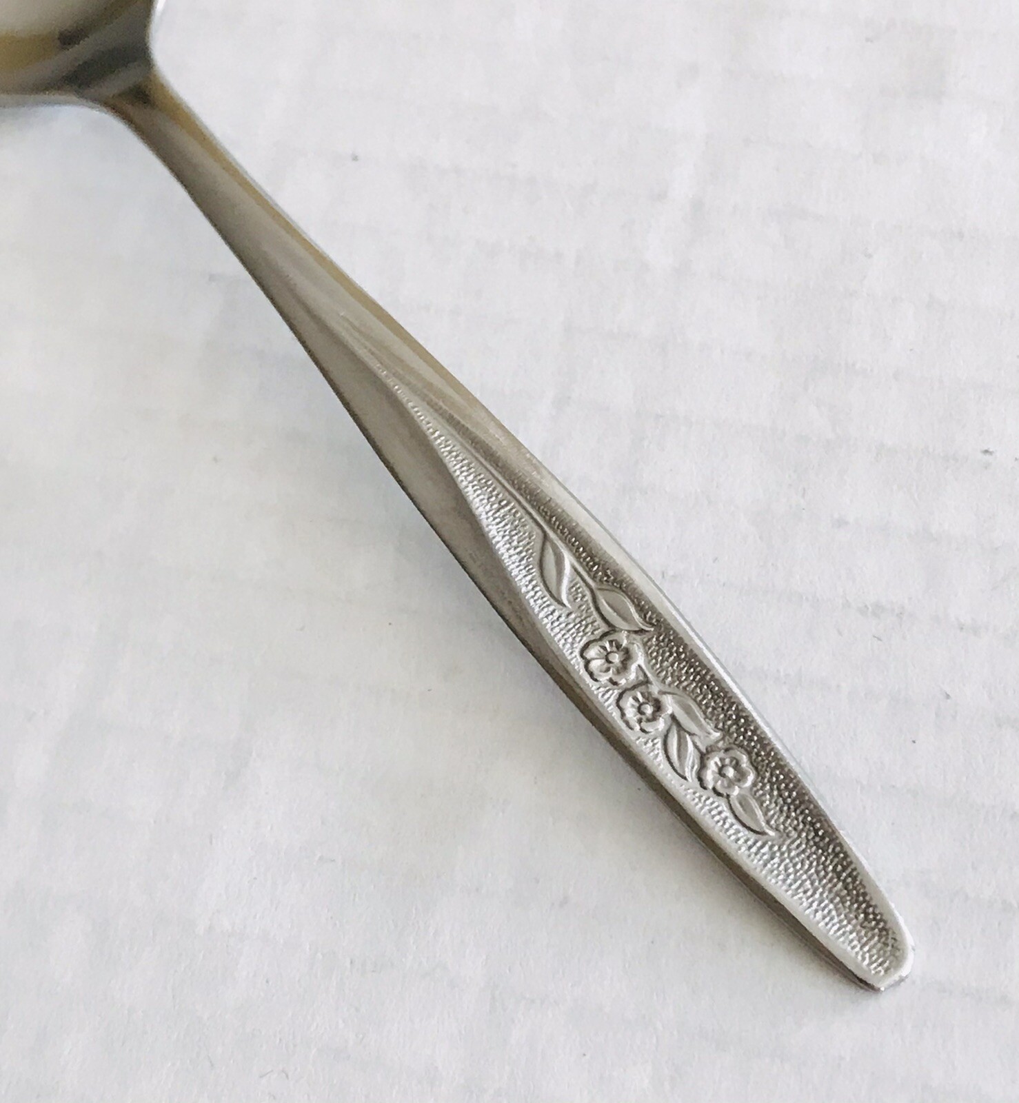 International Silver Radiant Rose 4 Teaspoons Glossy Superior Stainless USA gallery