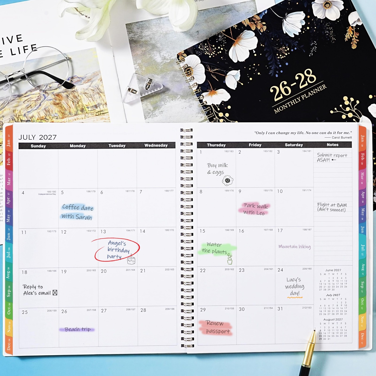2026-2028 Monthly Planner/Calendar - January 2026 - December 2028, 9”  gallery