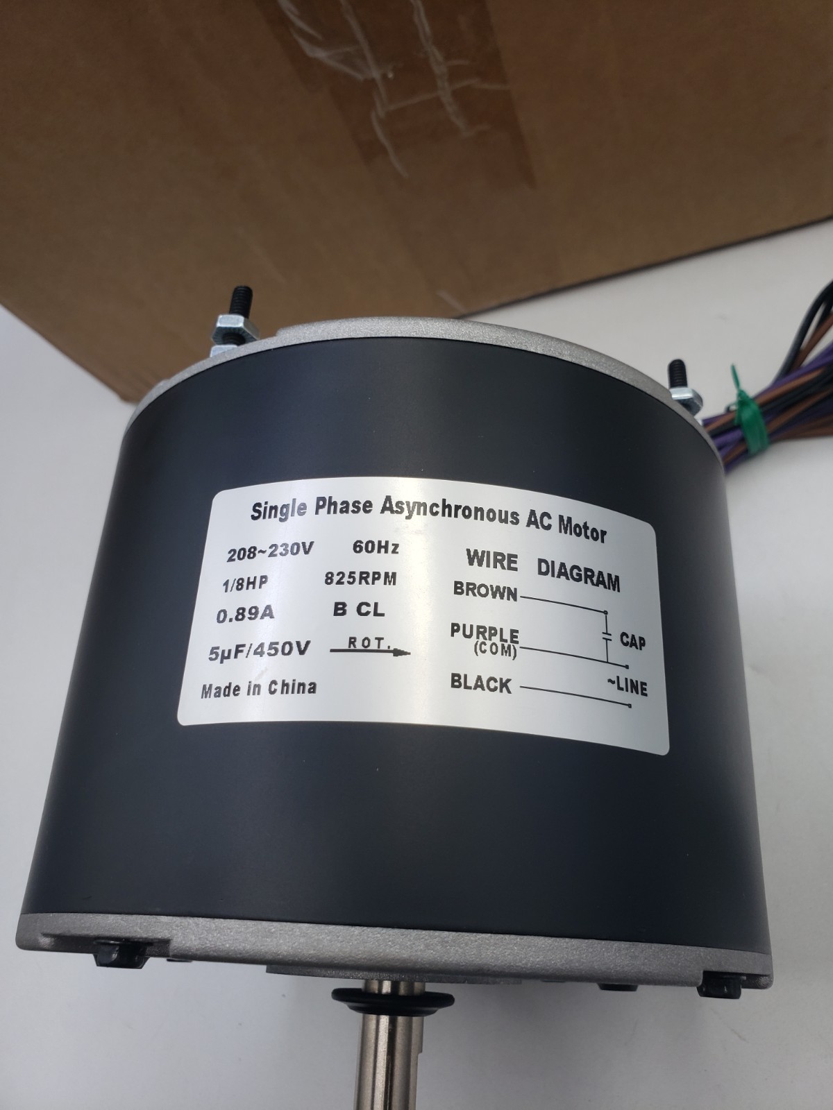 MOT18688 AC Motor, Upgraded Condenser Fan Motor, 1/8 HP 208-230V 825 RPM gallery