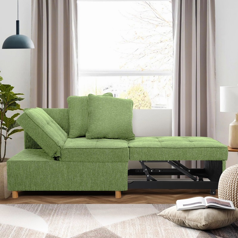 Folding Ottoman Sofa Bed, Convertible Chair 4-in-1 Multi Function Sleeper Sofa🔥 gallery