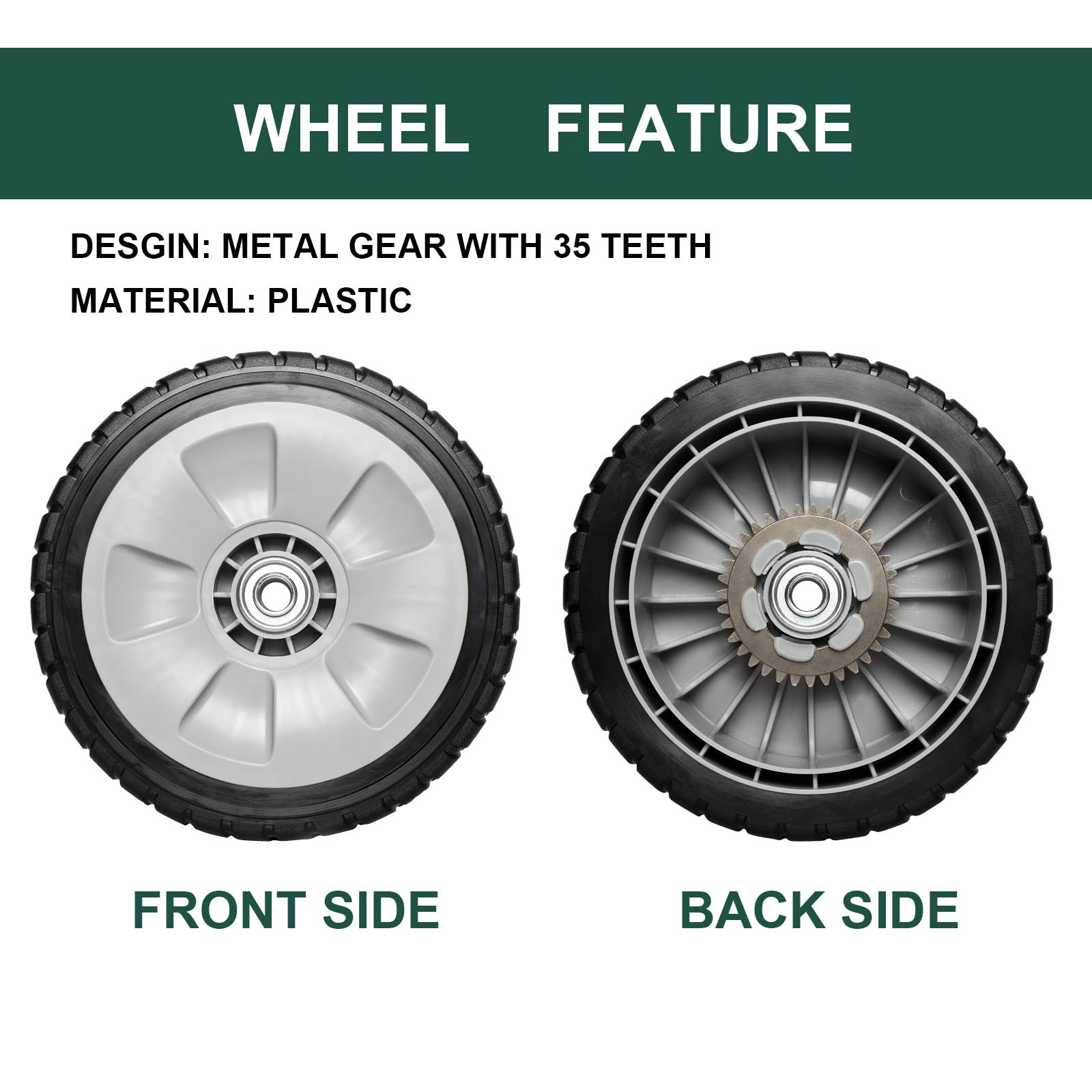 Zalana 4 Pack Lawn Mower Wheels Kit Compatible Honda Hrr216 Hrs216 Hrt216 Walk gallery
