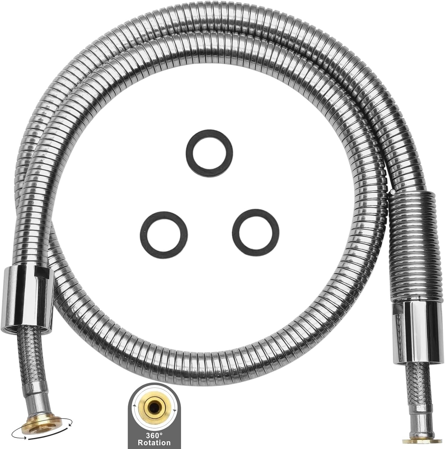 45 Inch Stainless Steel Hose for Commercial Kitchen Sink Faucets Flexible gallery