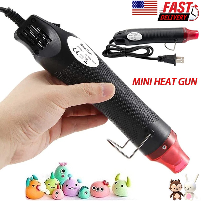 Mini Heat Gun Tool For DIY Embossing Drying Paint Nozzles Electric Hot Air gallery