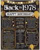 48th Birthday Decorations 1978 Back in 1978 Poster 11x14 Unframed Party Gift gallery
