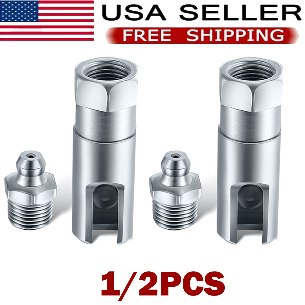 1/2PC Right-Angle 90-Degree Push-on Grease Coupler With 1/8 Inch NPT Threads US