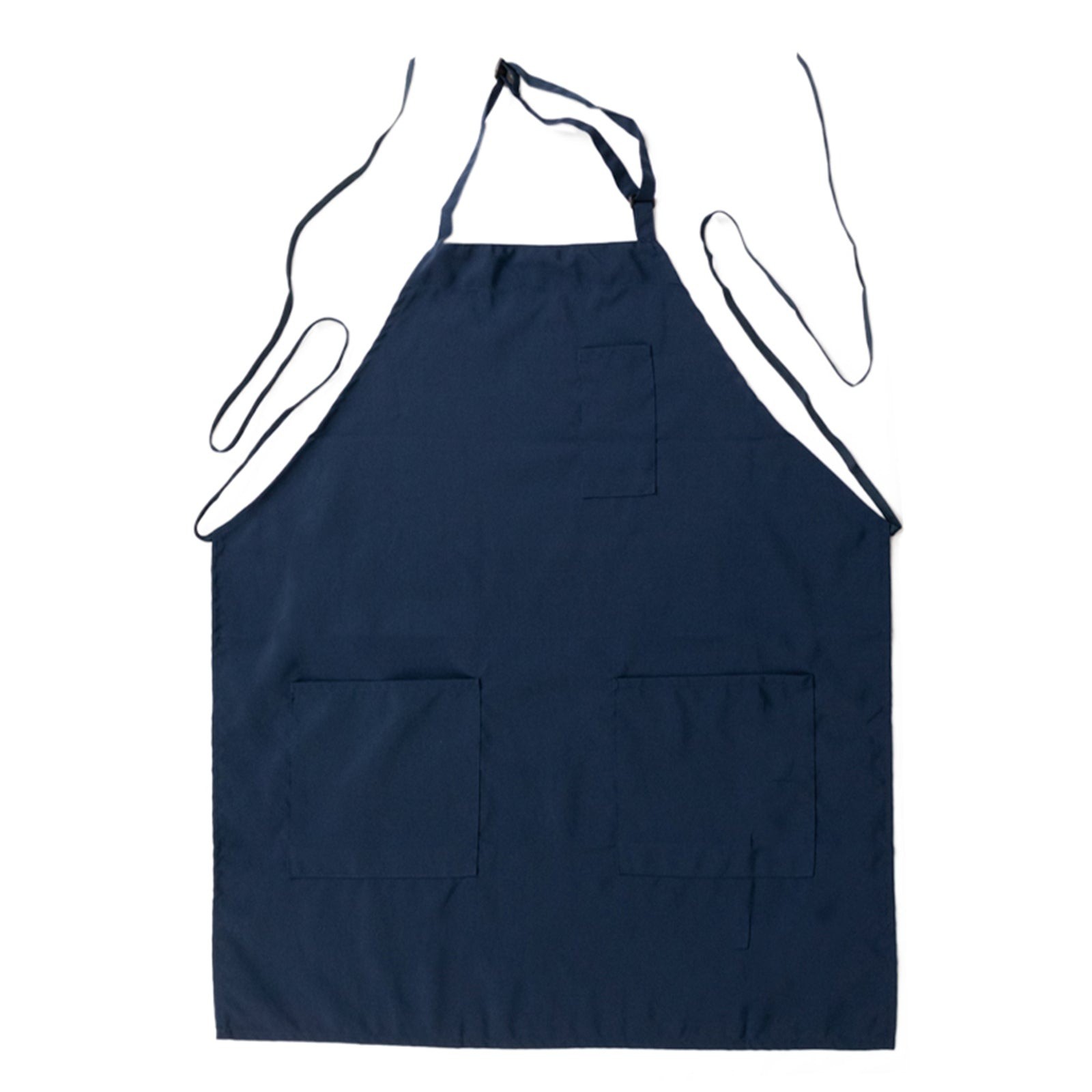 NAVY BLUE Premium Polyester Kitchen Chef Apron with Adjustable Neck and Long gallery