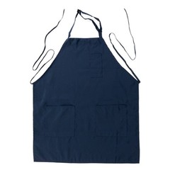 NAVY BLUE Premium Polyester Kitchen Chef Apron with Adjustable Neck and Long