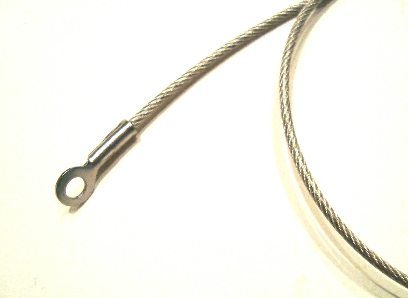 Vinyl Coated Cable Length with Eyelets, Sizes 1.50 or 2.0mm Single or Double eye gallery