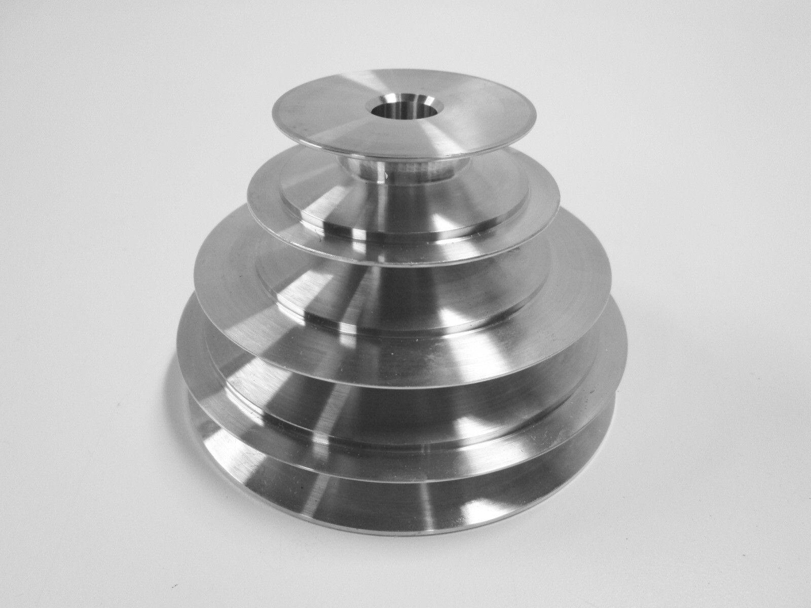 4-Step Cone Pulley with 1/2 Bore; Replacement for Lathe, Drill Press, Scroll Saw gallery