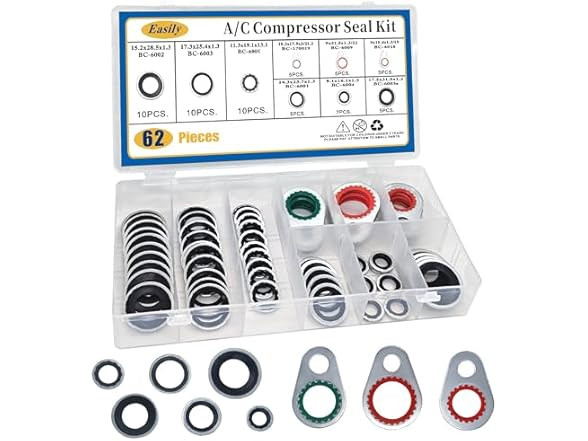 62PC A/C System Compressor Gasket Seals Conditioning Compressor Port Seal Washer gallery