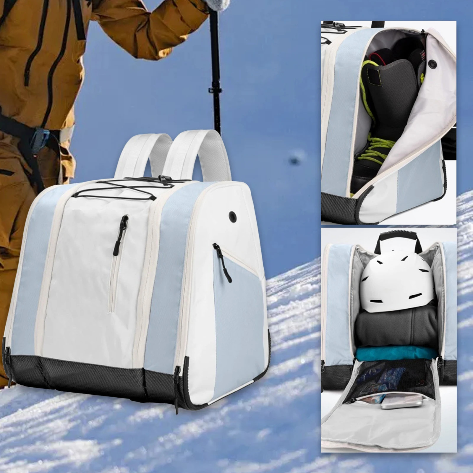 Waterproof Ski Bag for Snowboarding with Boot Compartment Versatile Professional