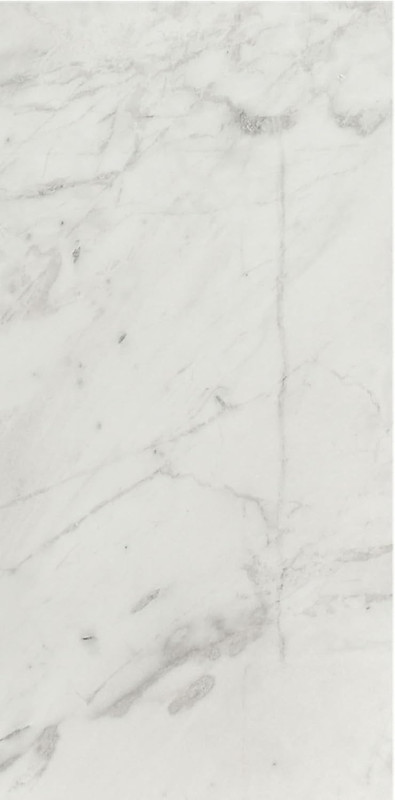 Art Deco White Marble End Table with Grey Veining - 18" Square gallery