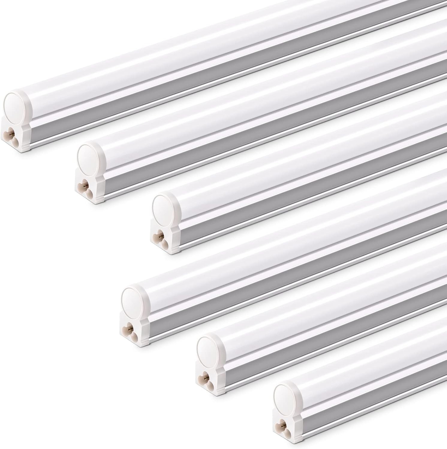 T5 4FT LED Shop Light, 2200lm,5000K Daylight White, 20W Utility Light Fixture... gallery