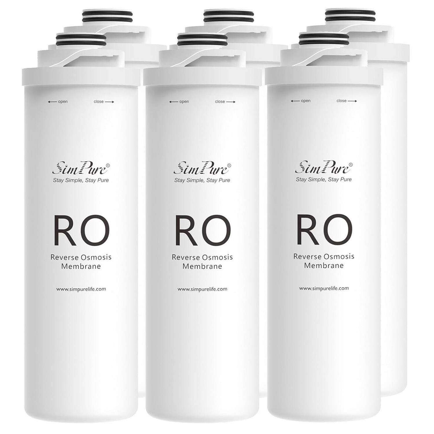 SimPure T1-400UV RO System Water Filter 400GPD RO Cartridges Replacement 1-6Pack gallery