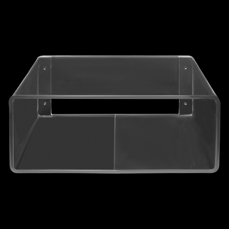 Wall-Mounted Bedside Table Acrylic Floating Nightstand No Assembly Required gallery