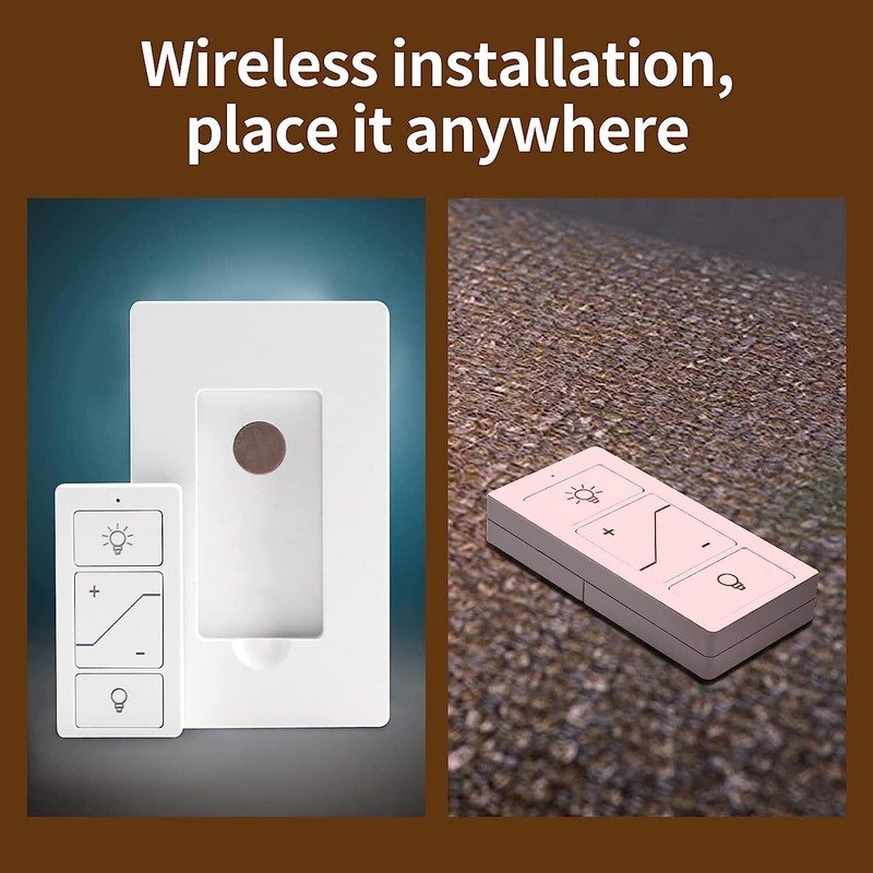 Smart Remote Light Switch, 2 Remotes for Multi-Location Control, Works with Alex gallery