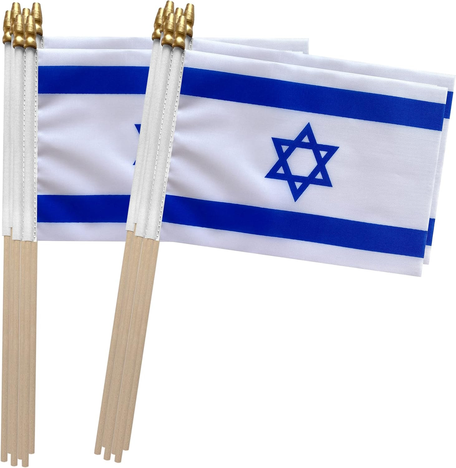 Israel Stick Flag Israeli Small Mini Hand Held Flags,5x8 Inch,12 Pack gallery