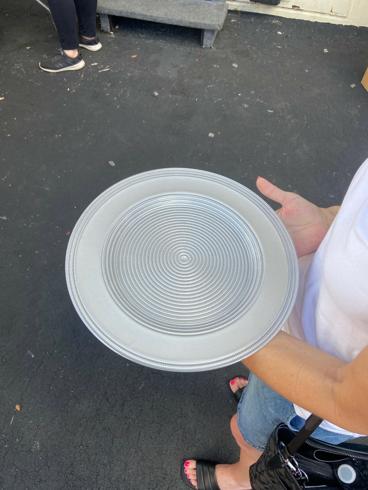 75 - 13" Silver In Glass dinner plate chargers gallery