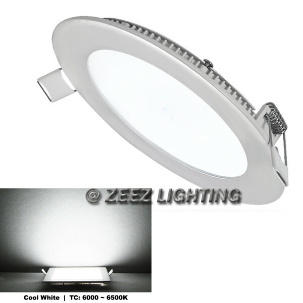 Cool White 15W 7" Round LED Recessed Ceiling Panel Down Lights Bulb Lamp Fixture gallery