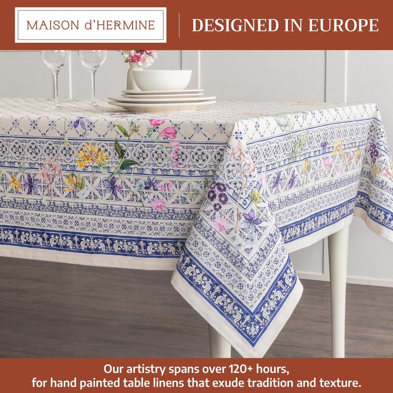 Table Cloth Rectangle Table 100% Cotton 60 x 90 Inches Tablecloth Reusable De... gallery