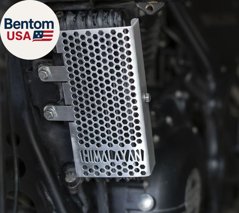 Radiator Guard (SILVER) Compatible with Royal Enfield HIMALAYAN 411 (2021-2023) gallery