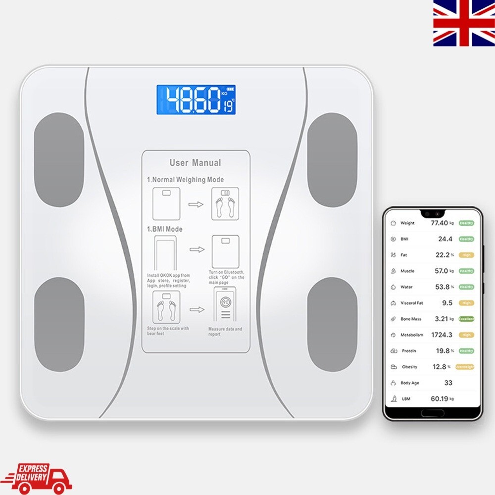 Smart Scale for Body Weight BMI Bluetooth Body Fat Scale Digital Bathroom Scale gallery