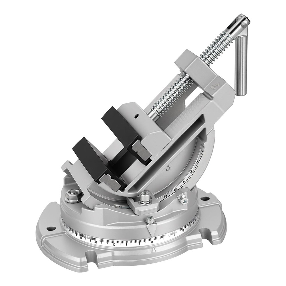 Multi-Angle Bench Clamp with Heavy-Duty Vise Function: 0-90° Tilt, 360° Swive...