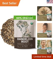 Organic Dandelion Root Tea – 16 Oz Loose Leaf for Liver Cleanse & Digestion