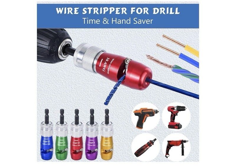 Wire Stripper for Drill, Drill Wire Stripper for 6/8/10/12/14 AWG US Standard El gallery