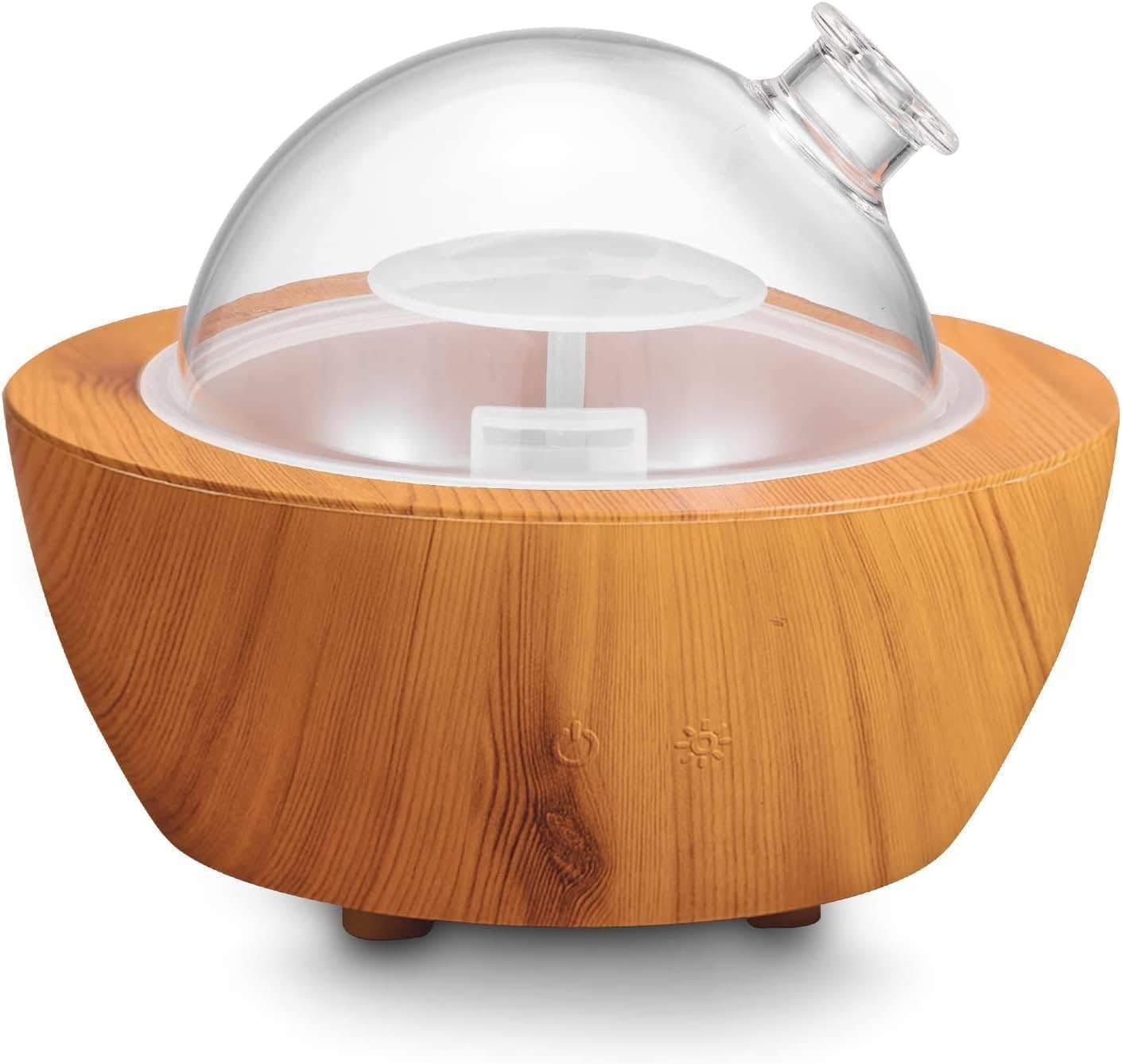 280ml Glass Essential Oil Diffuser Wood Grain Base Air Aroma Diffus... Fast Ship gallery