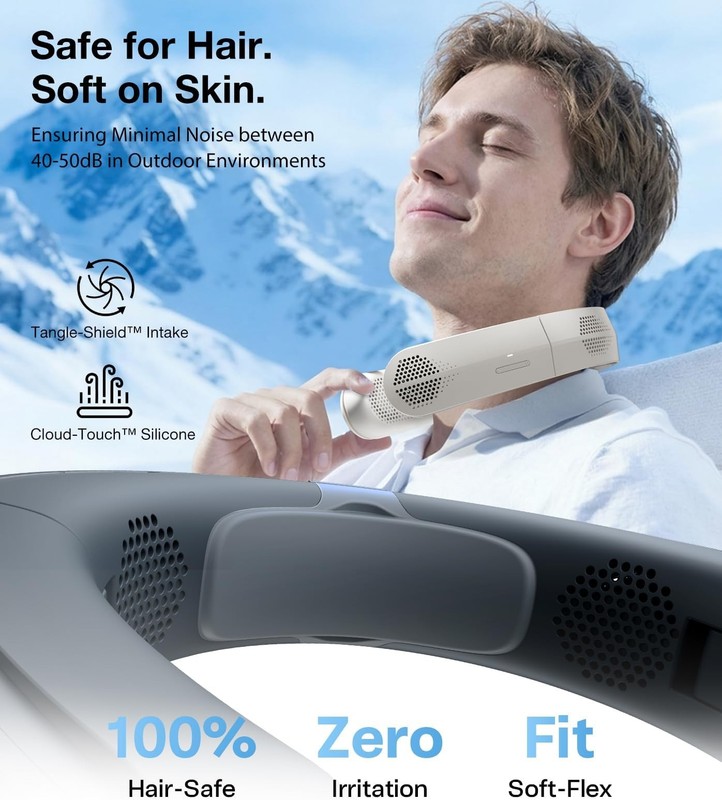 TORRAS COOLiFY Lite Neck Fan, [ #1 Wind Power], Portable Neck Fan with 14H Ba... gallery
