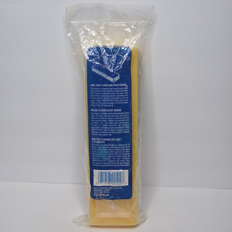 Quickie Original Sponge Mop Refill #050 Absorbent Replacement Head #0502 gallery