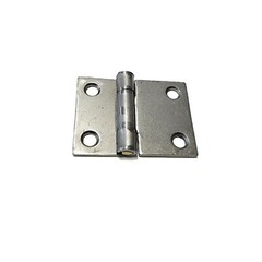 Simple plain steel Butt Hinge with different size halves Vintage Cabinet hinge