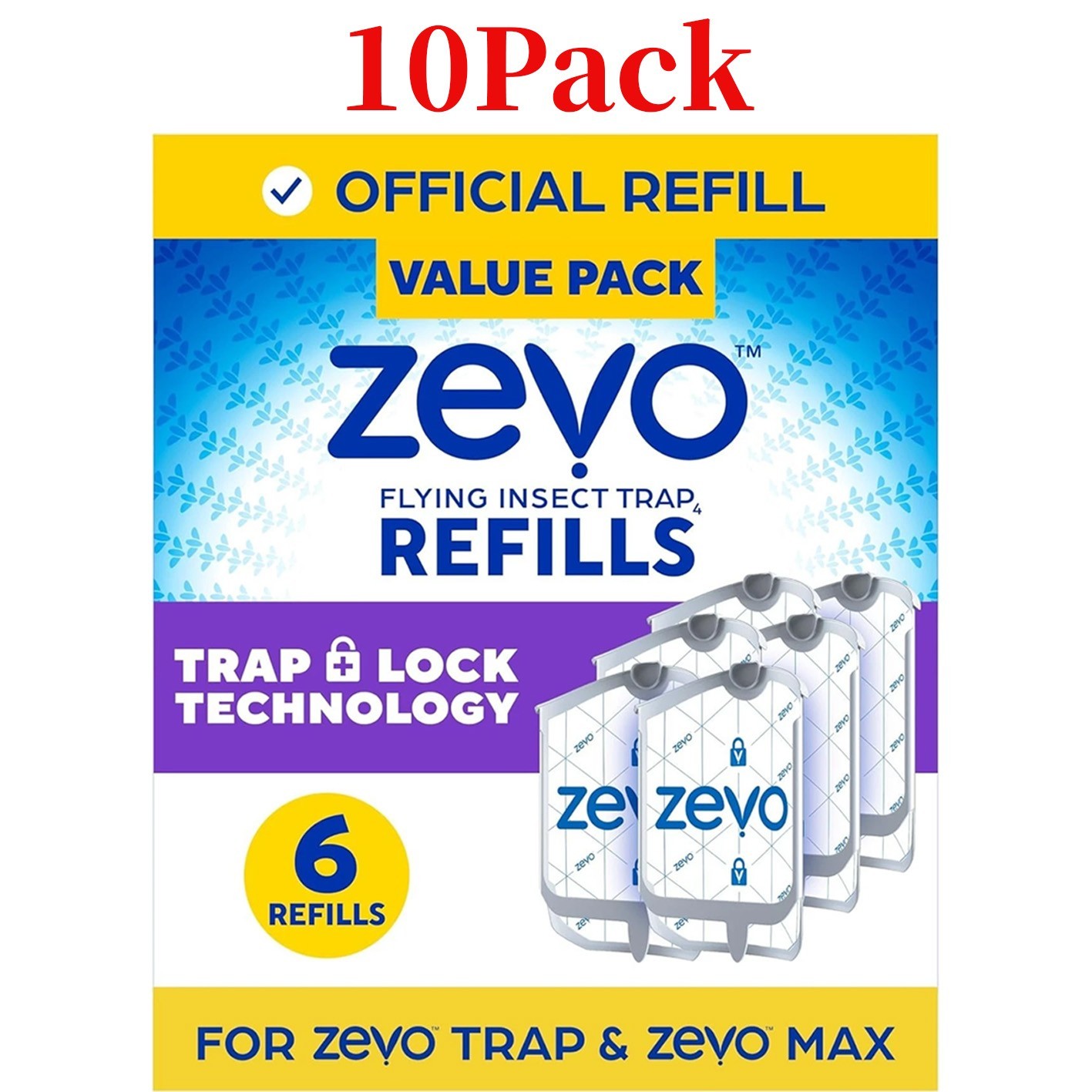 Zevo Flying Insect Trap Refill Cartridges, Bug Trap (60 Refill Cartridges) gallery