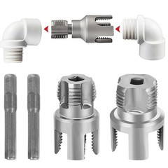 Integrated Internal & External Pipe Threading Tool Steel PVC Pipe Threader Kit