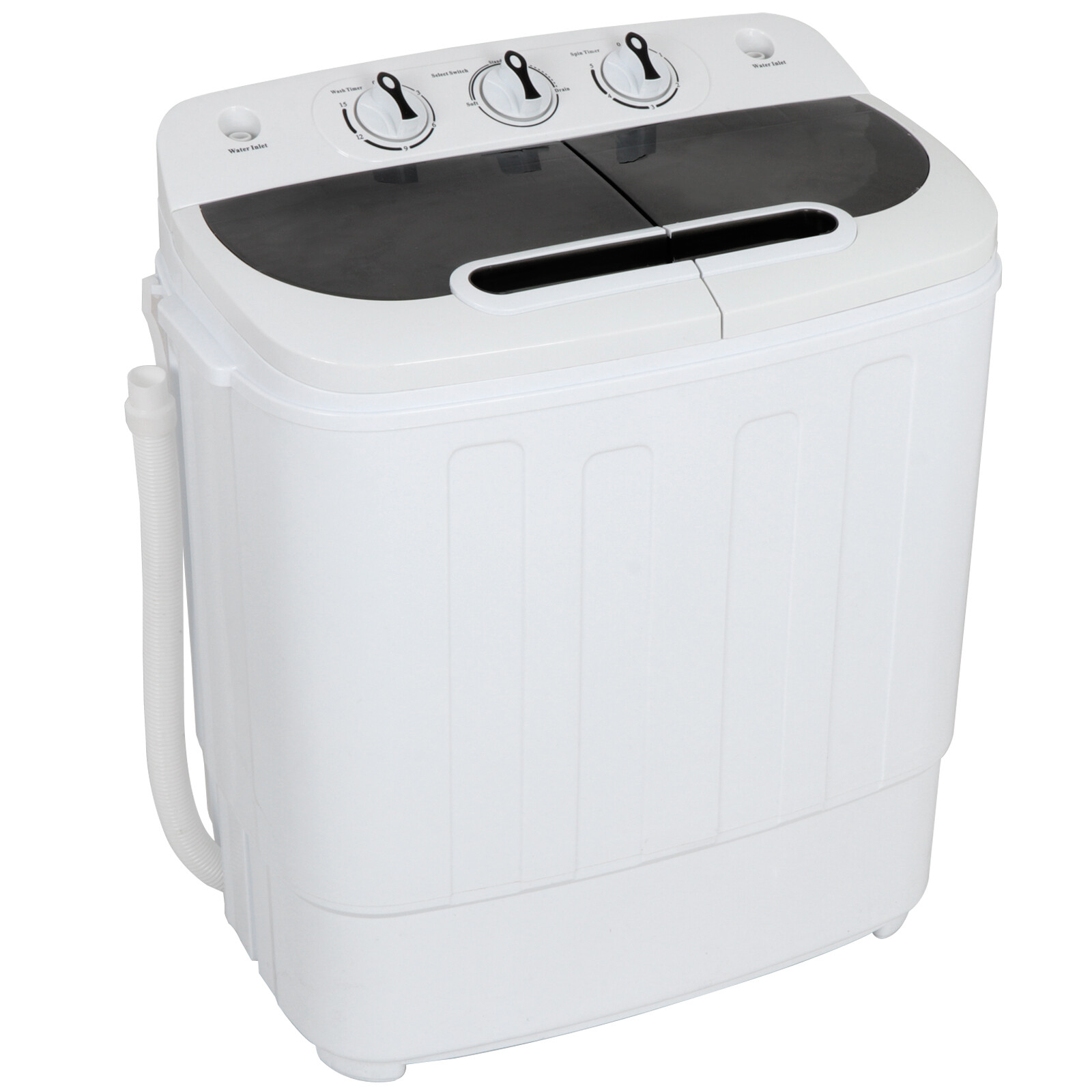 Portable Compact Twin Tub Washing Machine Compact Mini Washer&Spin Dryer White gallery