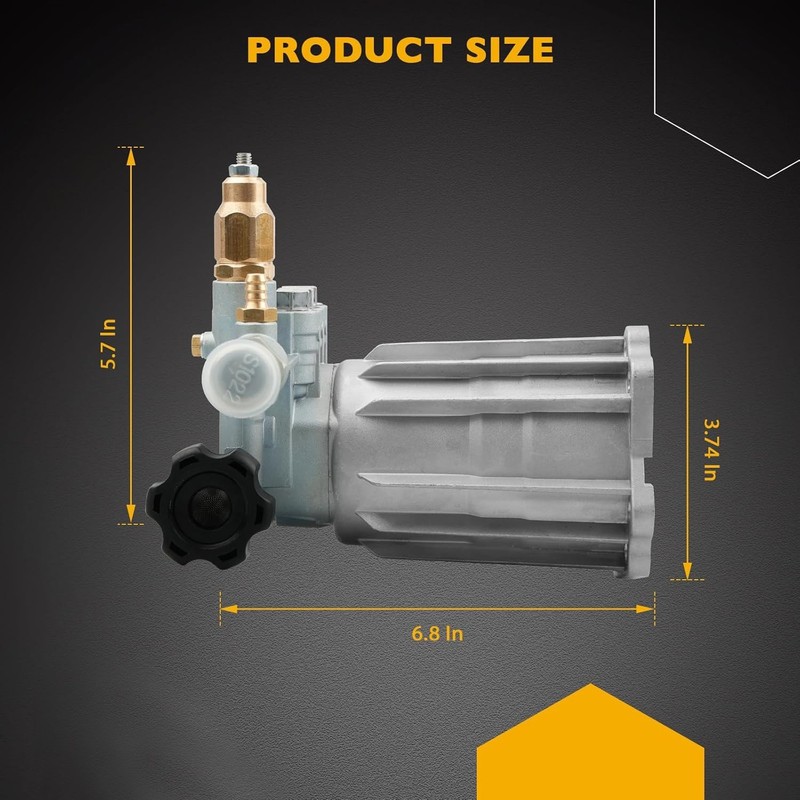 00715040K1663 Axial Pressure Washer Pump 2400 PSI 2.2GPM Axial Cam 0K1663 0H9565 gallery