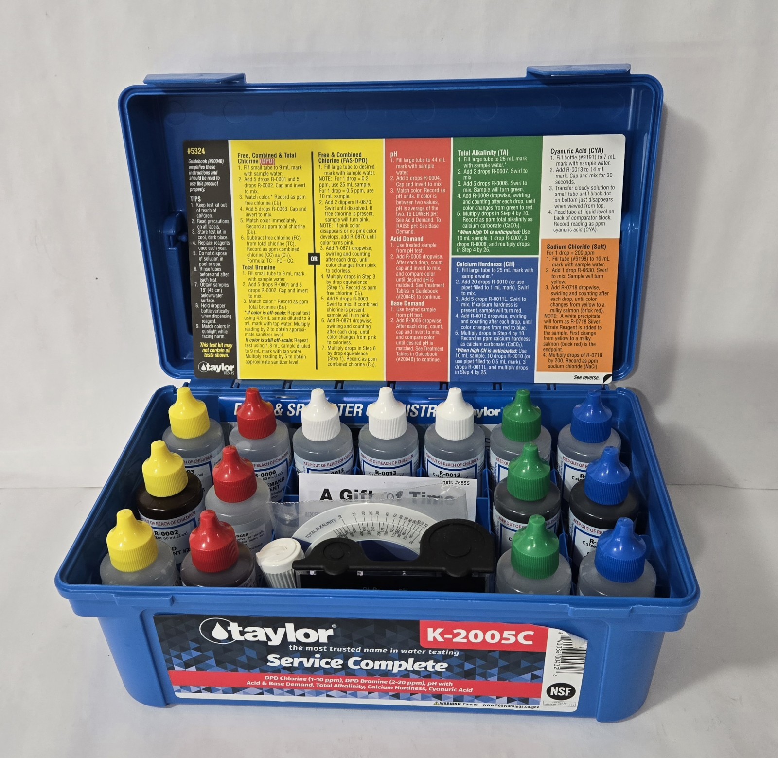 TAYLOR Complete High Range Pool Water Test Kit with Reagents gallery