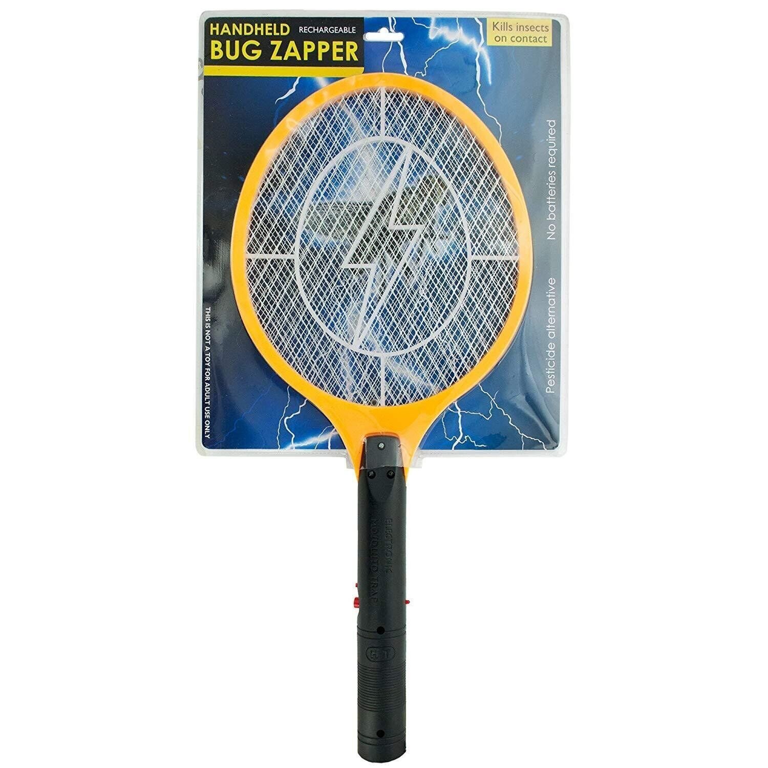Rechargeable Electric Mosquito Fly Swatter Zapper Pest Insect Tennis Racket NEW gallery