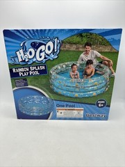 Inflatable Rainbow Splash Play Pool 59″x59″x21″ *118 Gallons H2O GO! NEW IN BOX