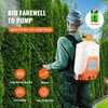 4Gal 0-90PSI Portable Backpack Sprayer 12V 8Ah Sealed Battery 7 Nozzles 2 Arms gallery