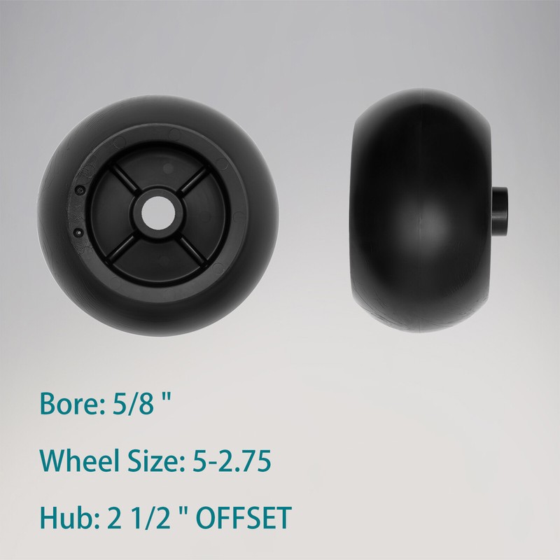 6Pcs Mower Deck Wheels Kit Fits Exmark 103-3168 116-9981 Kubota Anti Scalp Wheel gallery