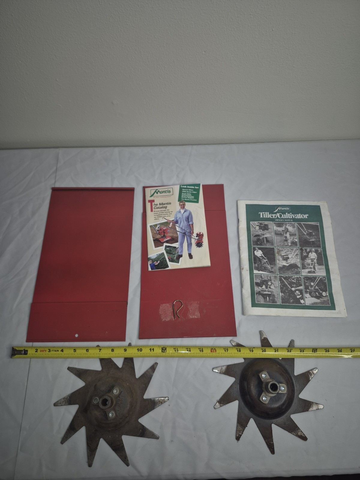 OEM Mantis Tiller Cultivator Attachment Lot Star Wheels Shields Manual Parts gallery