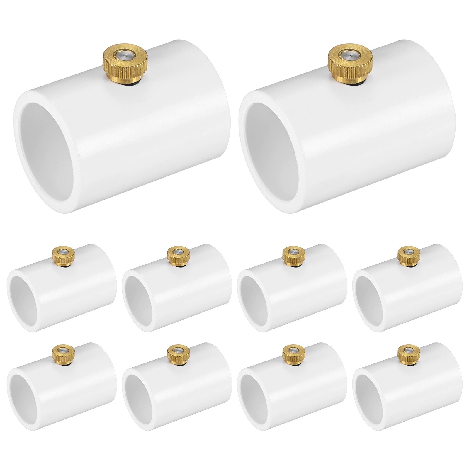 10-Pack Misting Nozzle Coupling, 0.2mm Orifice 1/2 Inch Splitter with Nozzle gallery