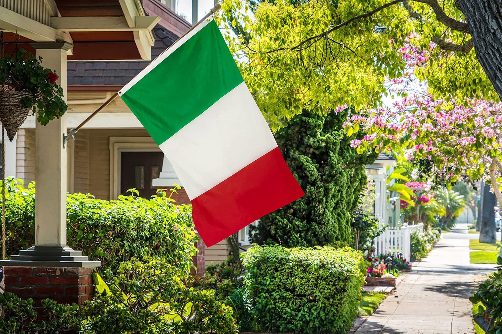 DANF Italy Flag 3x5 Ft Thick Polyester, Fade Resistant, Brass Grommets, Canvas H gallery