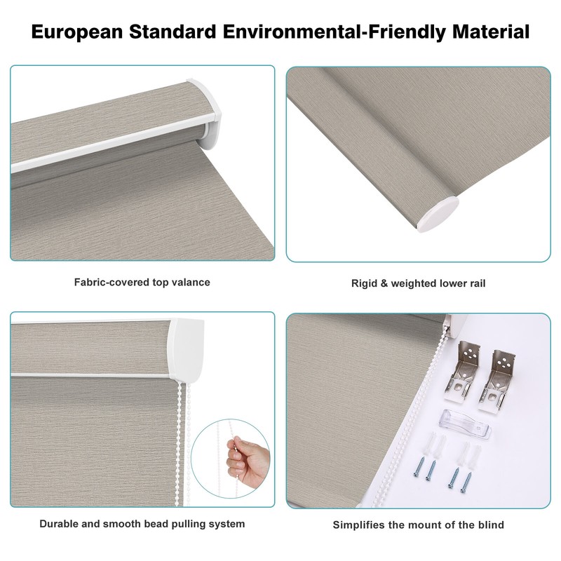 Changshade CUSTOM Light Filtering Corded Window Blind Roller Shade-Free Shipping gallery