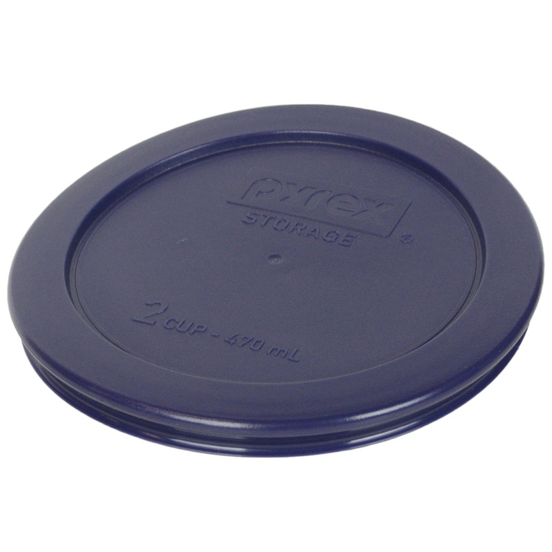 Pyrex 7200-PC Blue Round Plastic Storage Replacement Lid Cover, Made in the USA gallery