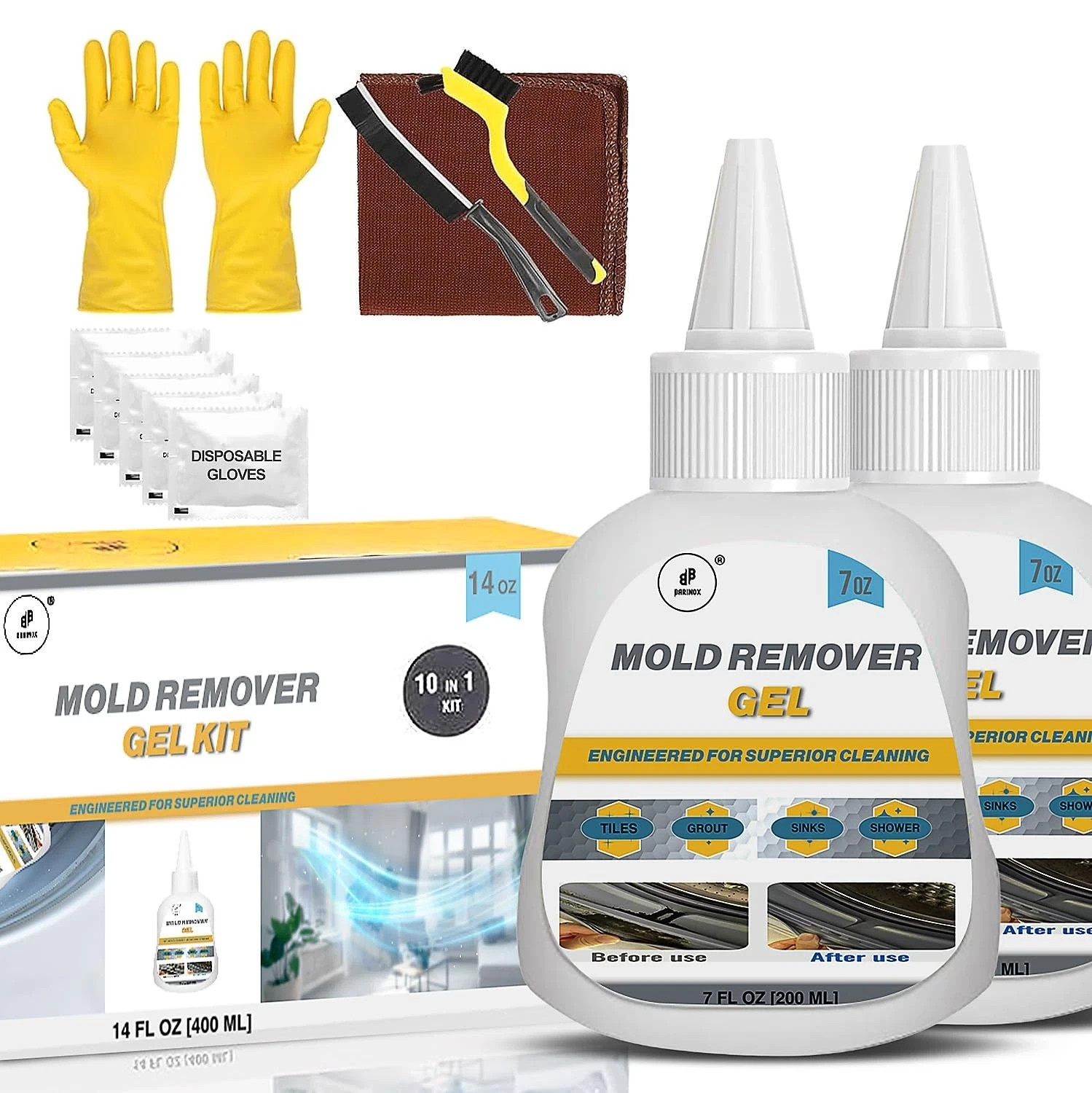 Household Mol-d - Stain Cleaning Kit – 14 FL Oz / 10 in 1 Premium Cleaning – ... gallery