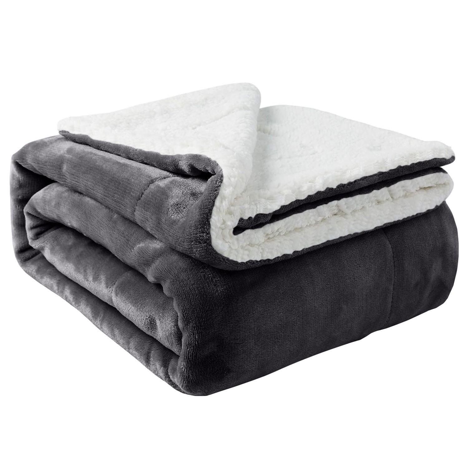 Sherpa Fleece Blankets Soft Reversible Fuzzy Sofa Couch bed Throw Twin Queen gallery